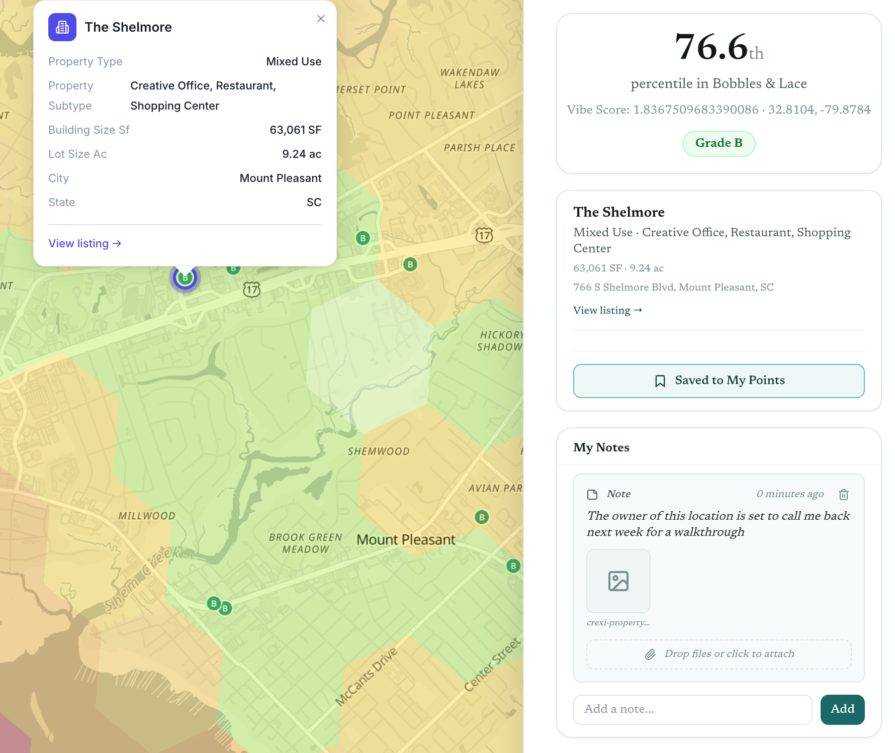 Notes and saved points